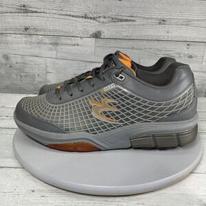 GDEFY Gravity Defyer Shoes Mens 11.5 Gray Orange Sneakers Outdoors Walking Adult